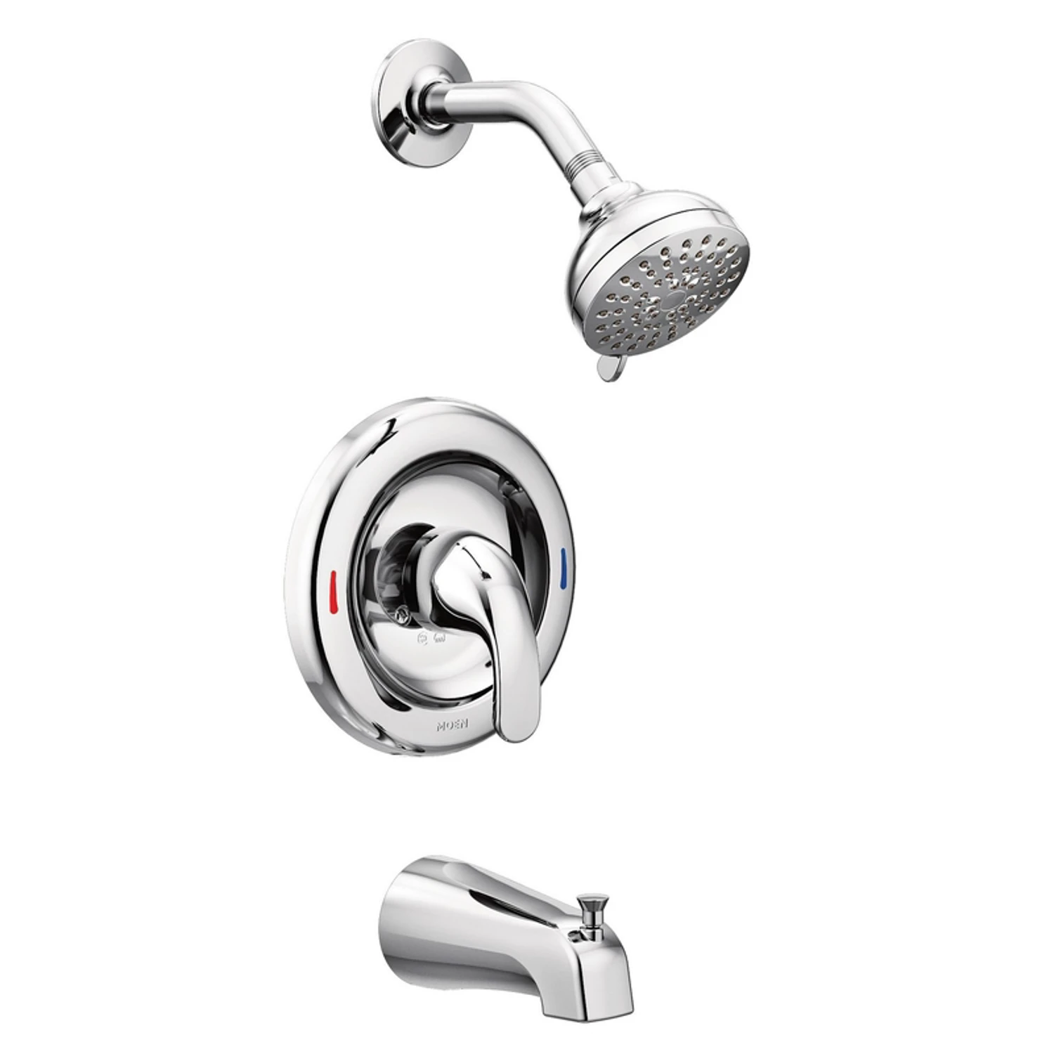Adler 1-handle Chrome Tub And Shower Faucet With Valve And 4-spray Showerhead