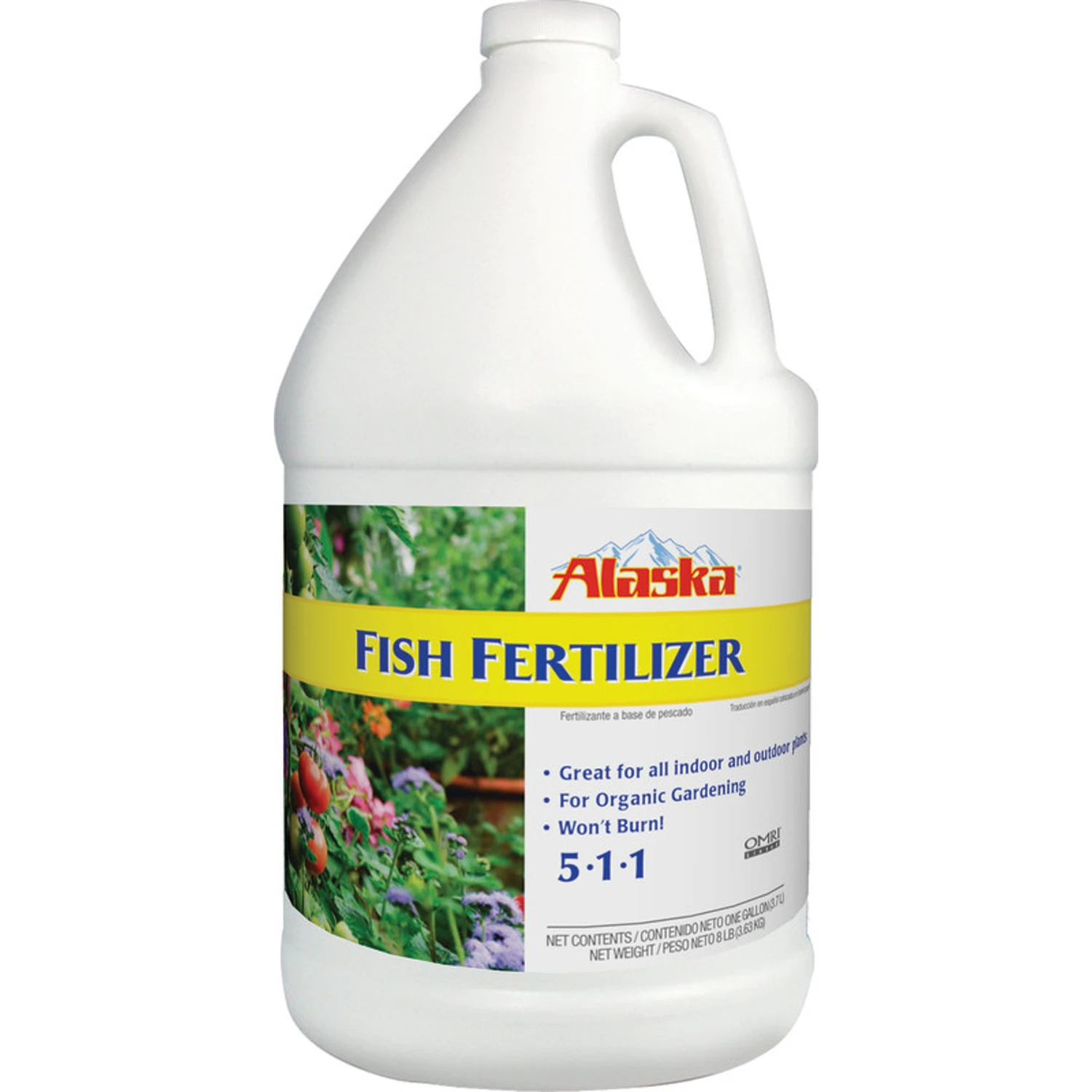 Fish Emulsion Fertilizer 5-1-1 Formula, 1 Gallon Liquid Concentrate