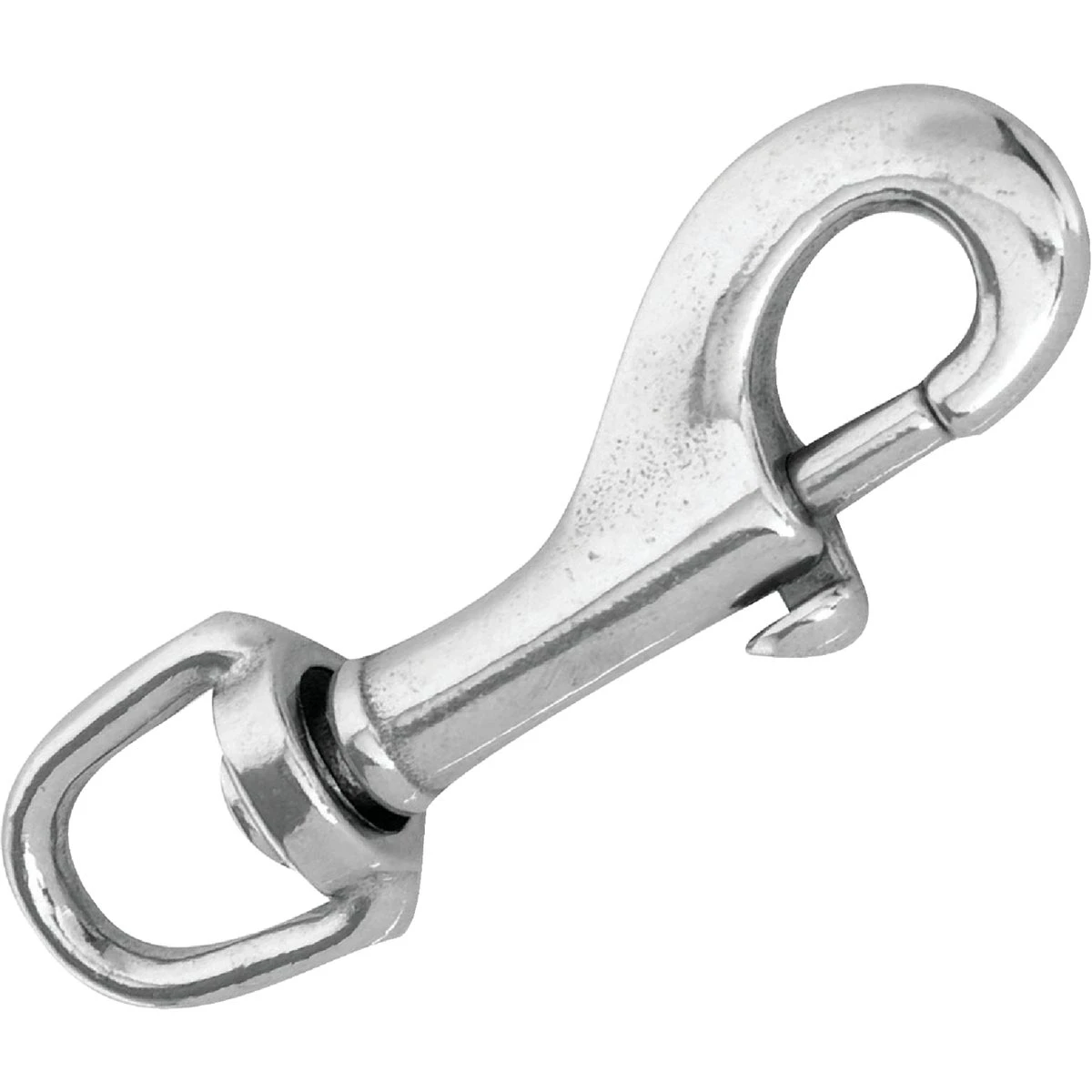 Stainless Steel Swivel Round Eye Bolt Snap, 0.75 Inch Diameter