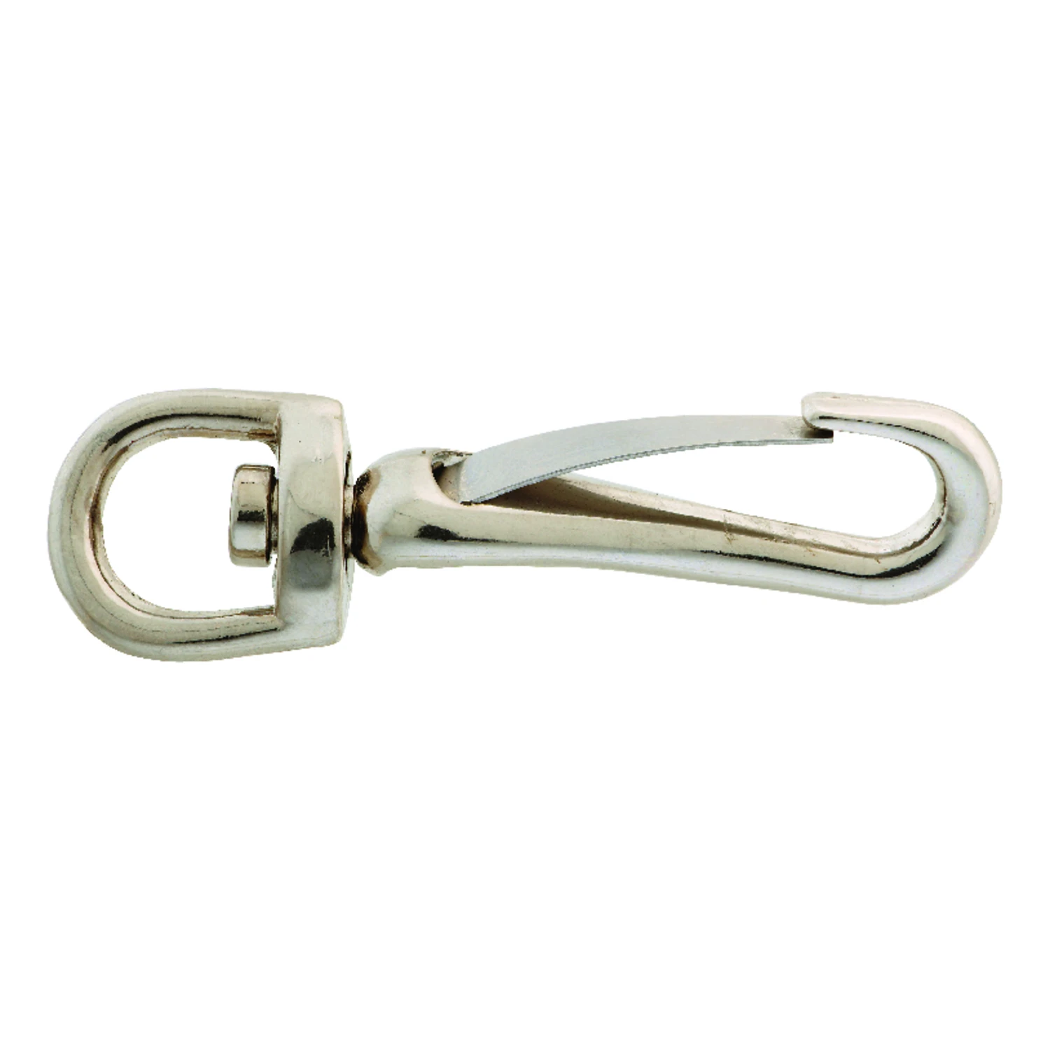 Spring Snap with Swivel Round Eye, Zinc Nickel Plated, 3/8 Inch