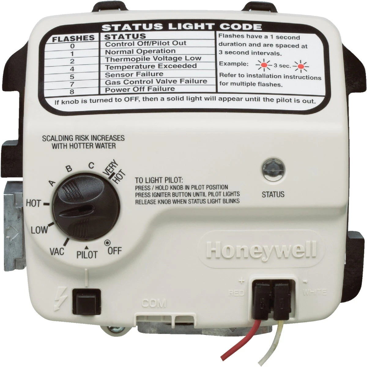 300 Series Resideo Gas Control Water Heater Thermostat 750 Mv