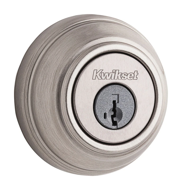 980 Series Satin Nickel Single Cylinder Deadbolt With Smartkey Security Model 99800-090
