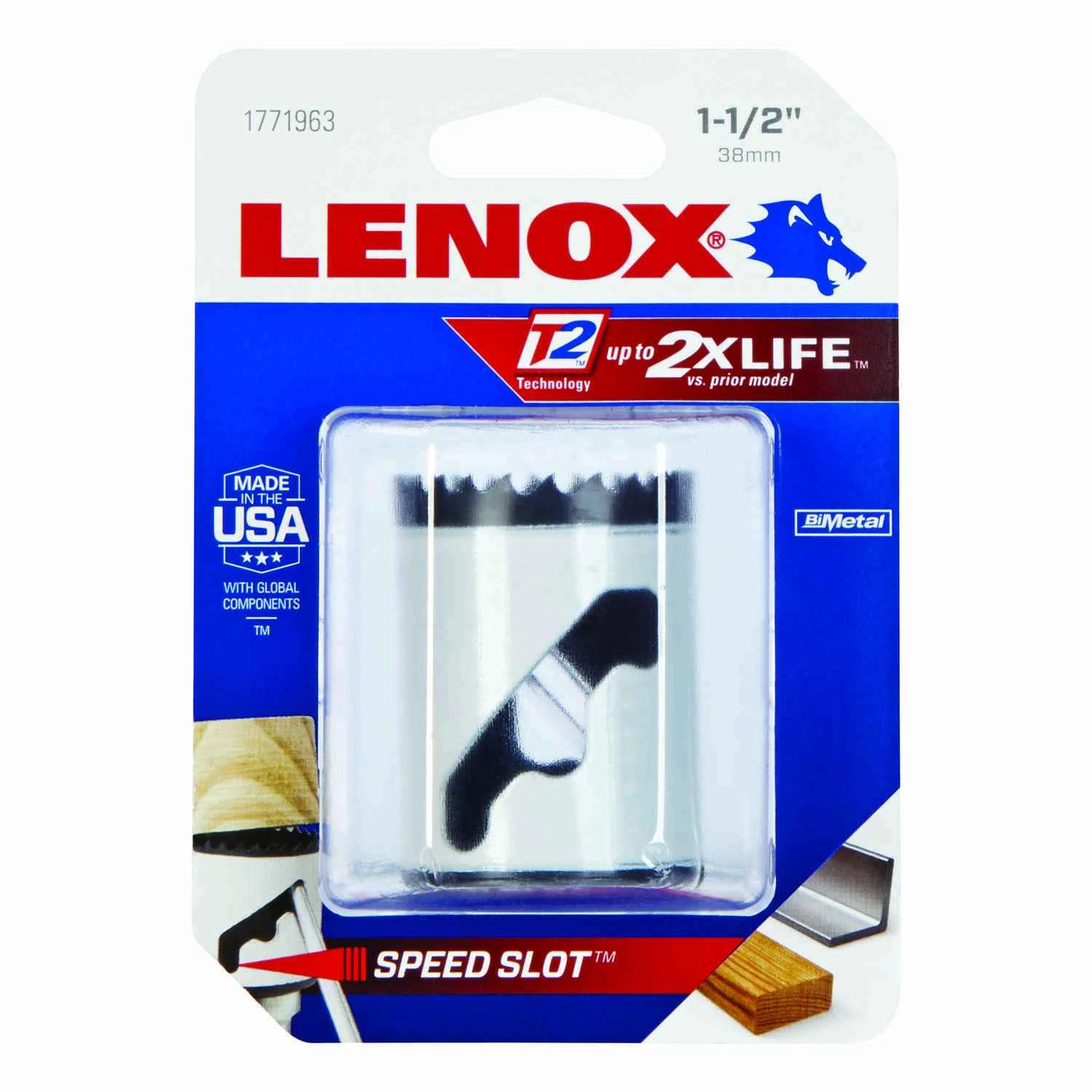 Speed Slot 1-1/2 In. Bi-metal Hole Saw - Model 3002424l
