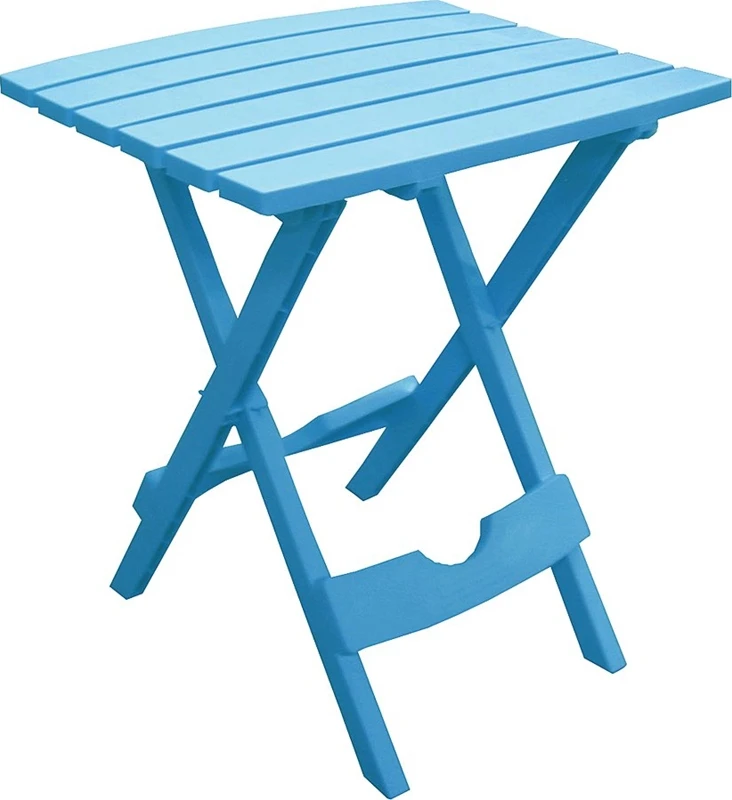 Quik-fold Pool Blue Classic Adirondack Folding Side Table, Model 8500-21-3735