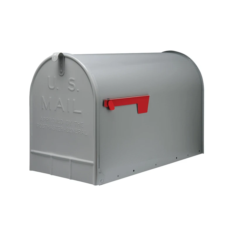 Stanley T3 Gray Steel Extra Large Post Mount Mailbox St2000am