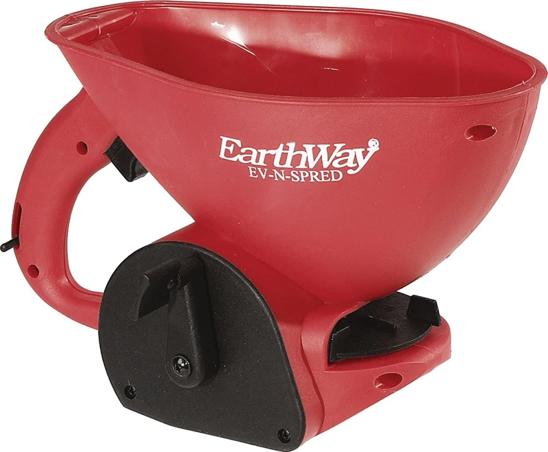 Earthway 3400 Ergonomic Handheld Spreader, 110 Cu-in Capacity, 5 To 12 Ft Width