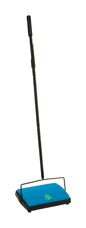 Sweep Up Bagless Cordless Mechanical Sweeper Model 21012 - Standard Blue