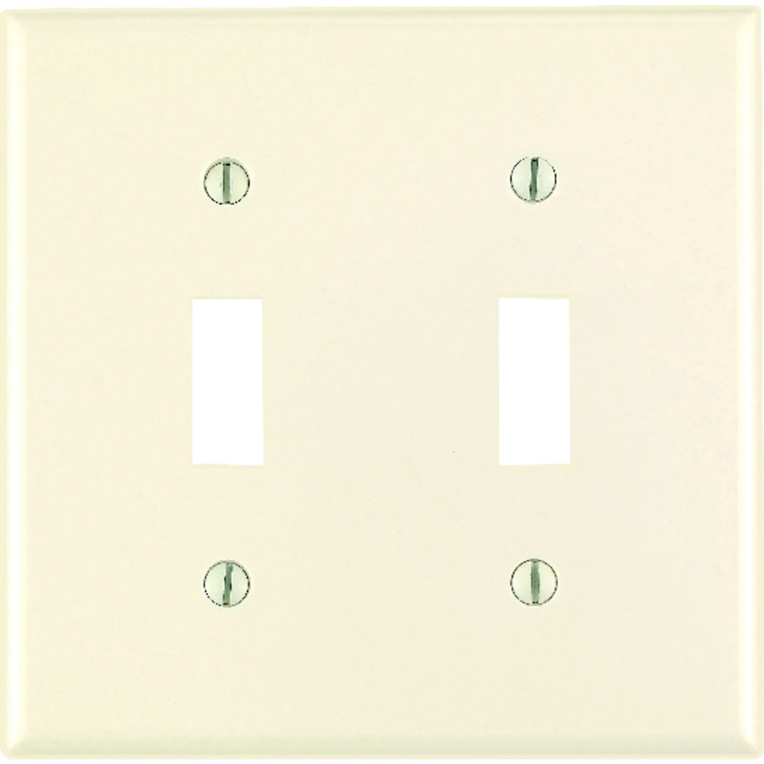 Leviton Almond 2 gang Thermoset Plastic Toggle Wall Plate 1 pk