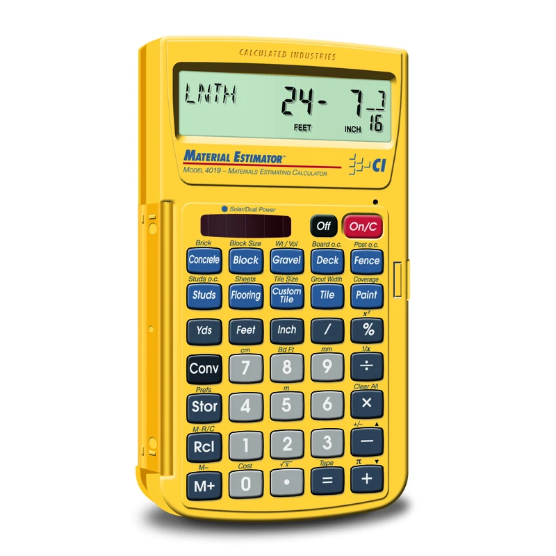 Material Estimator Project Calculator Model 4019 For Accurate Material Estimation