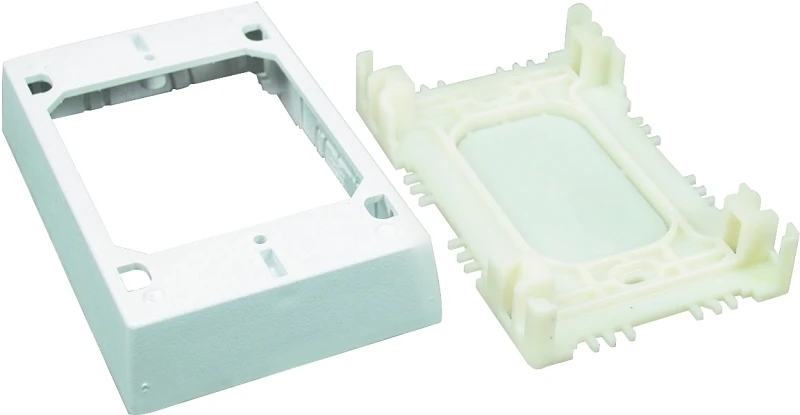 Nmw2 White Plastic 1 Inch Switch/outlet Box For On-wall Wiring