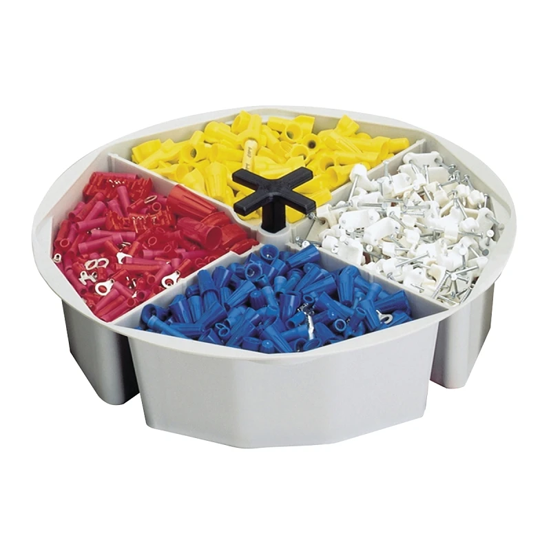 2.5 In. Full Round Bucket Tray With 4 Compartments For 5 Gallon Buckets