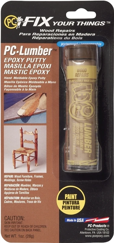 1 Oz. Tan Epoxy Putty For Wood Repair And Restoration
