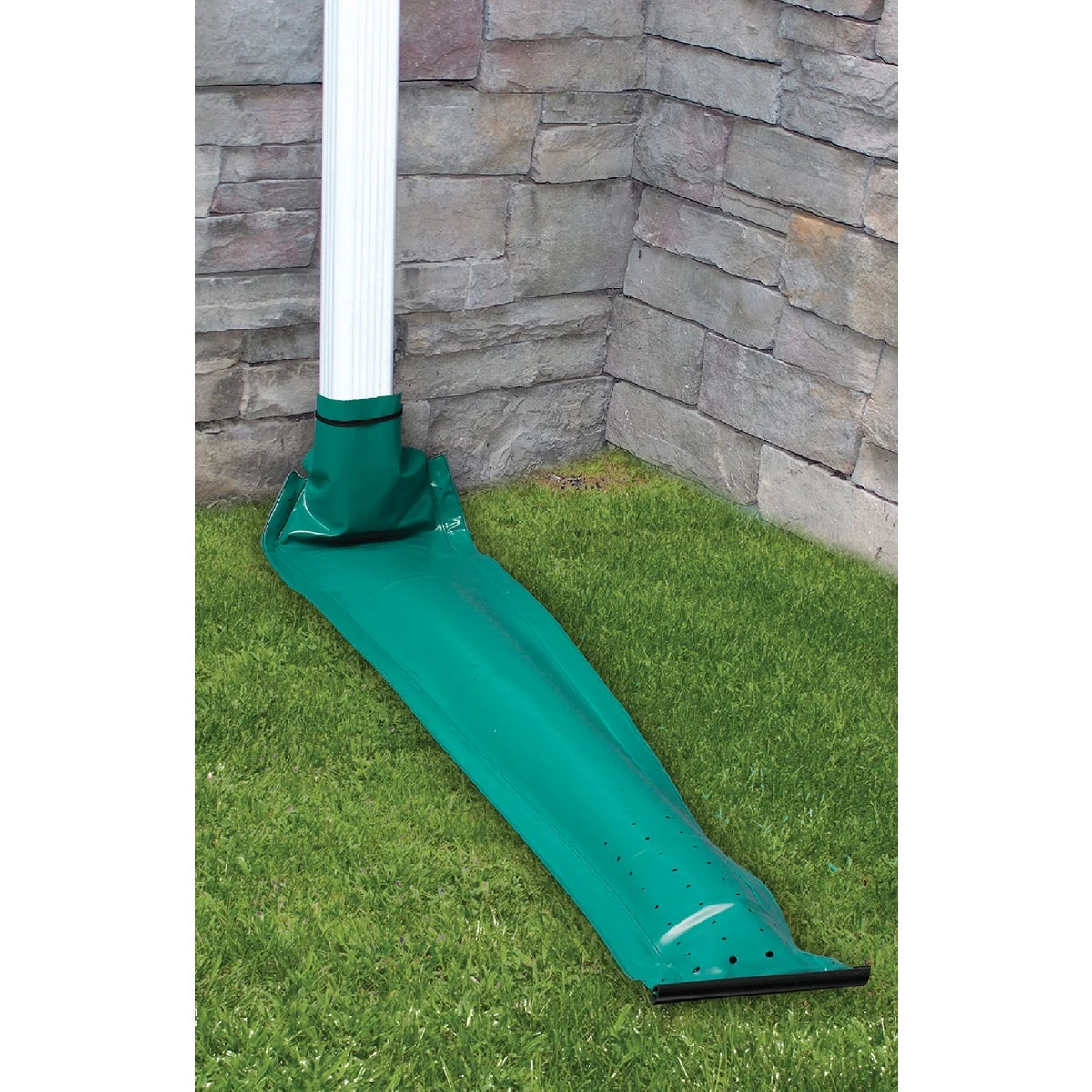 De46 Automatic Downspout Extender, 46-inch Green Vinyl