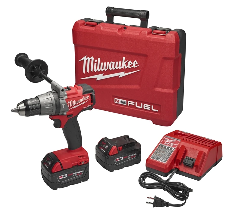 M18 Fuel 18-volt Lithium-ion Brushless Cordless 1/2 In. Hammer Drill/driver Kit