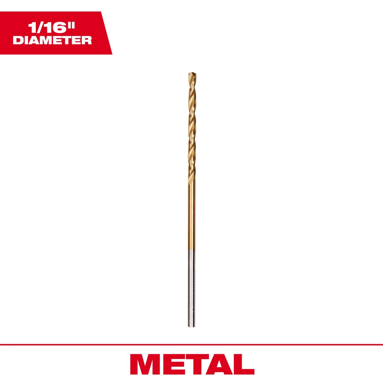 Milwaukee THUNDERBOLT 1/16 In. Titanium Drill Bit (2-Pack)