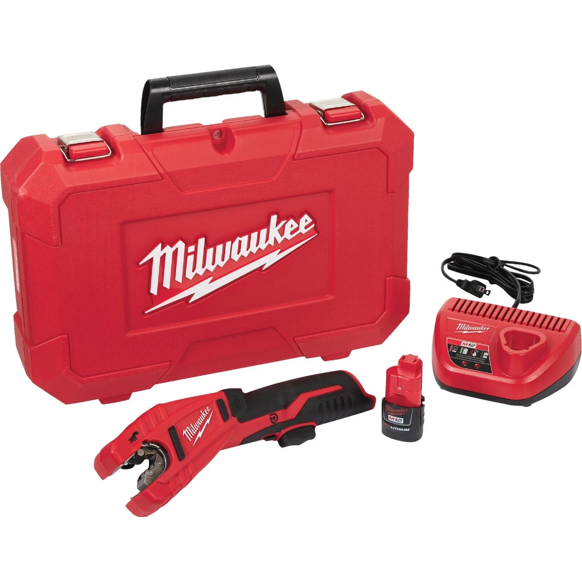 M12 12 Volt Lithium-ion Cordless Copper Pipe Cutter Kit With Battery And Charger