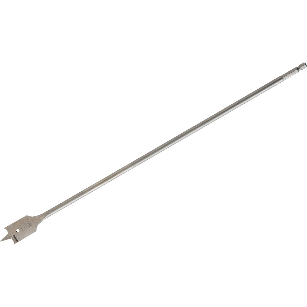 7/8 In. X 16 In. High Carbon Steel Flat Boring Bit With Quick-change Hex Shank