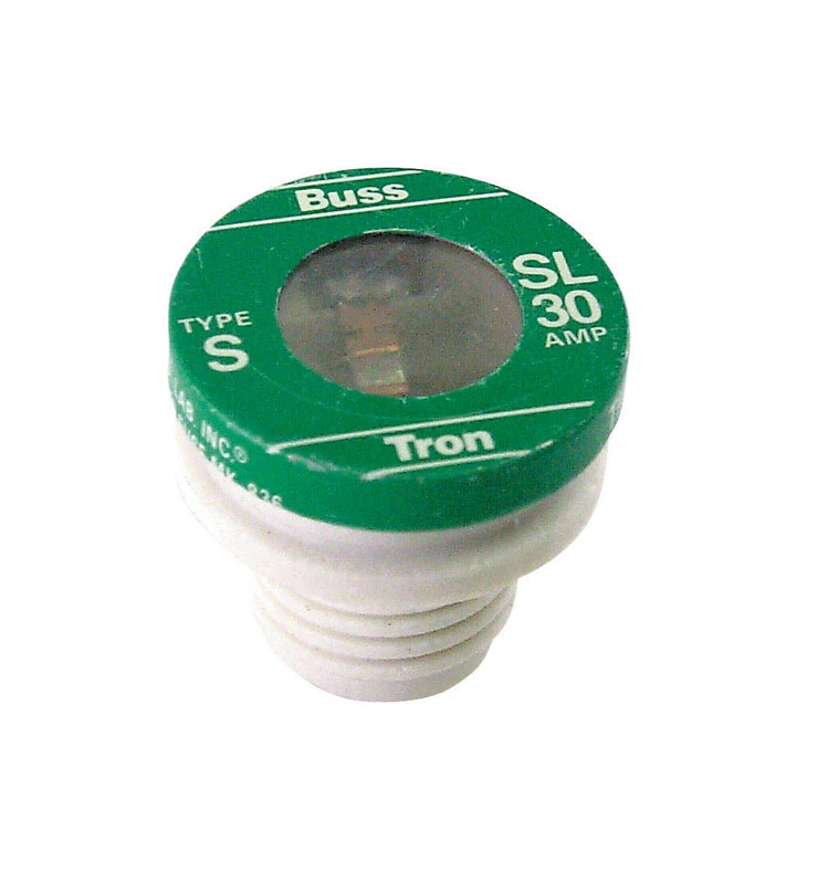 Plug Fuse, Type SL, 30-Amp, 3-Pk.