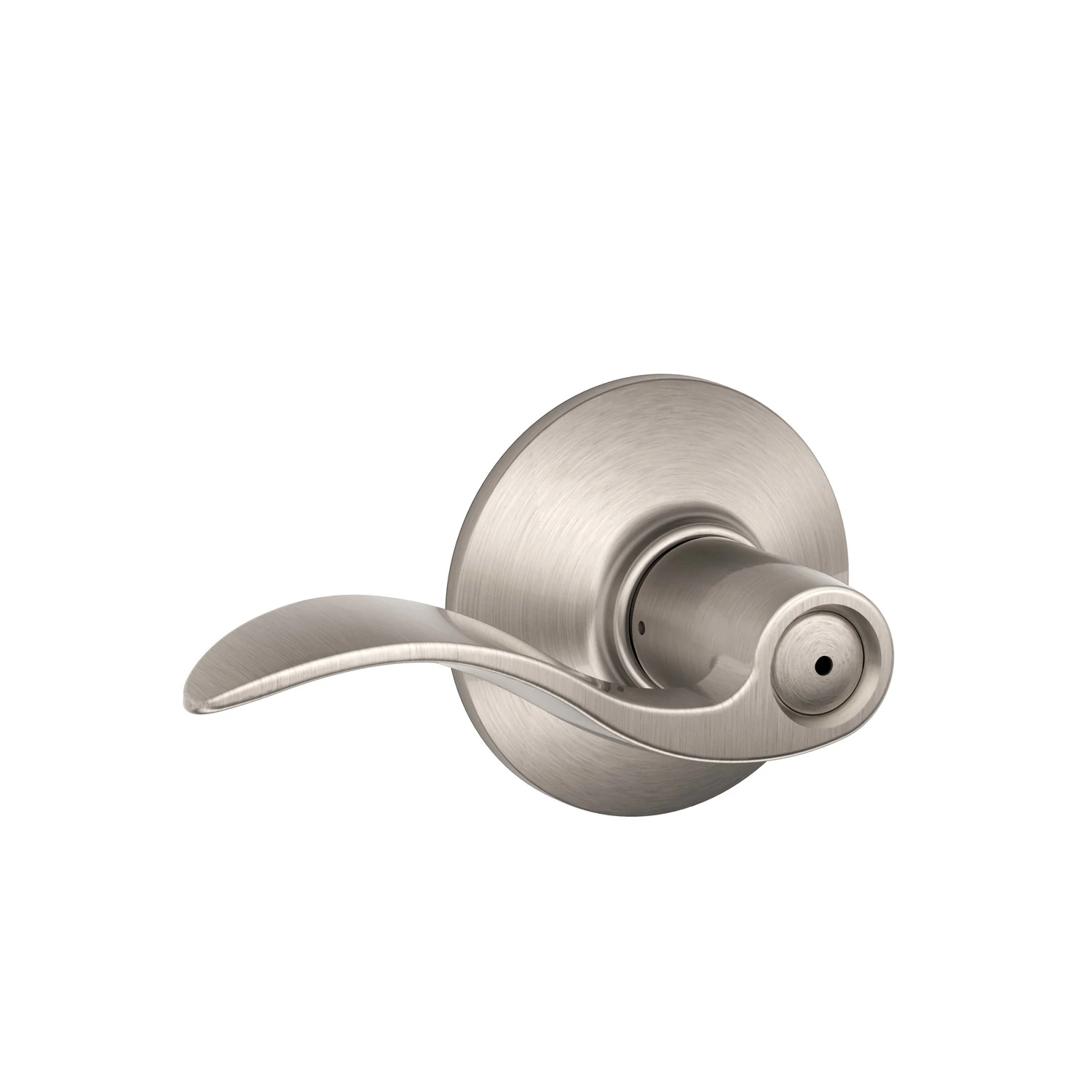 Satin Nickel Accent Privacy Door Lever Lockset F40vacc619