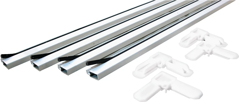Prime-Line White Aluminum 5/16 in. W X 3/4 in. L Screen Frame Kit 1 pk Prime-Line White Aluminum 5/16 in. W X 3/4 in. L Screen Frame Kit 1 pk