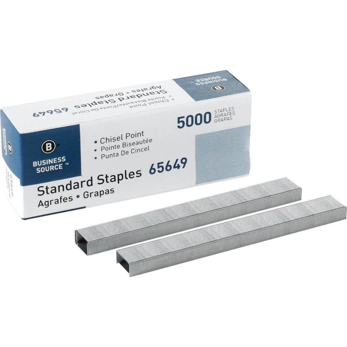 Universal Standard Chisel Point Staples, 210 Strip Count, 5000 Staples Per Box