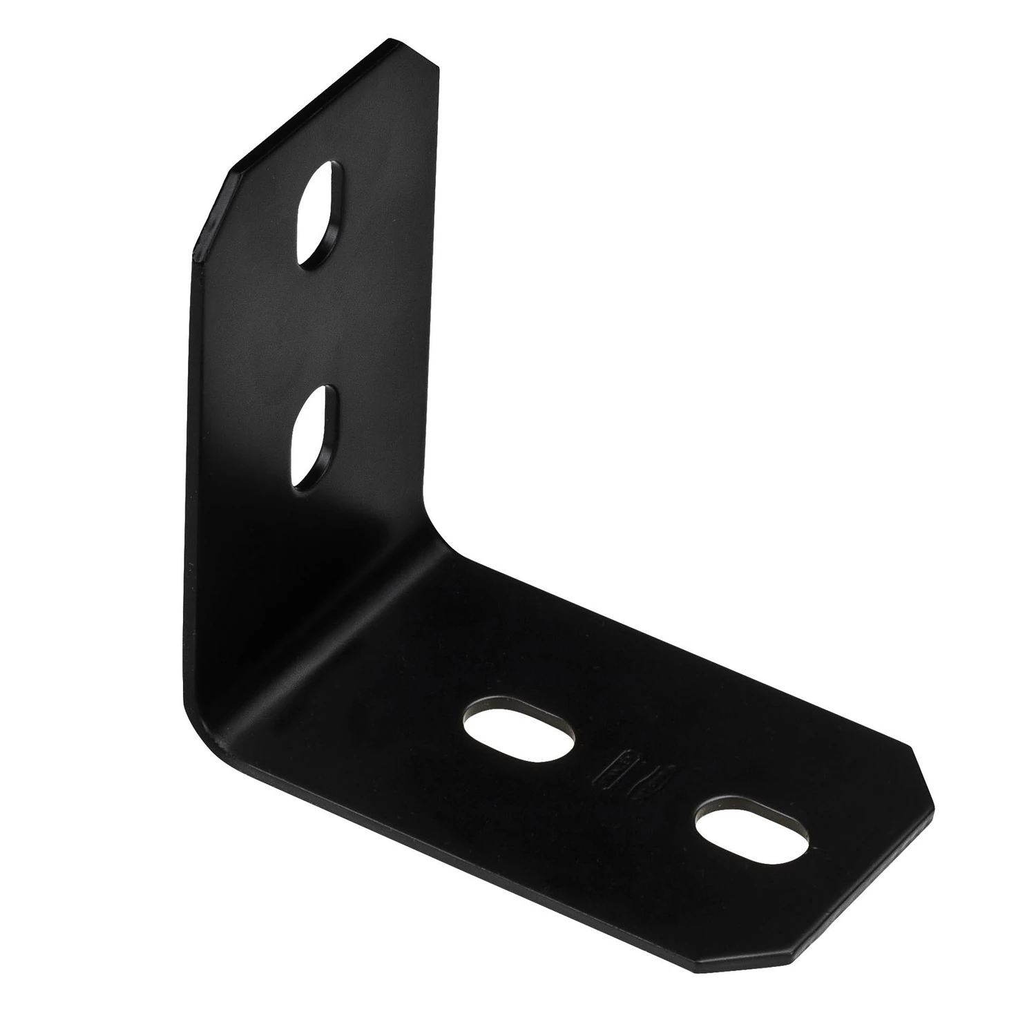 Black Steel Corner Brace, 4.9 Inches Length, Heavy Duty Support Bracket