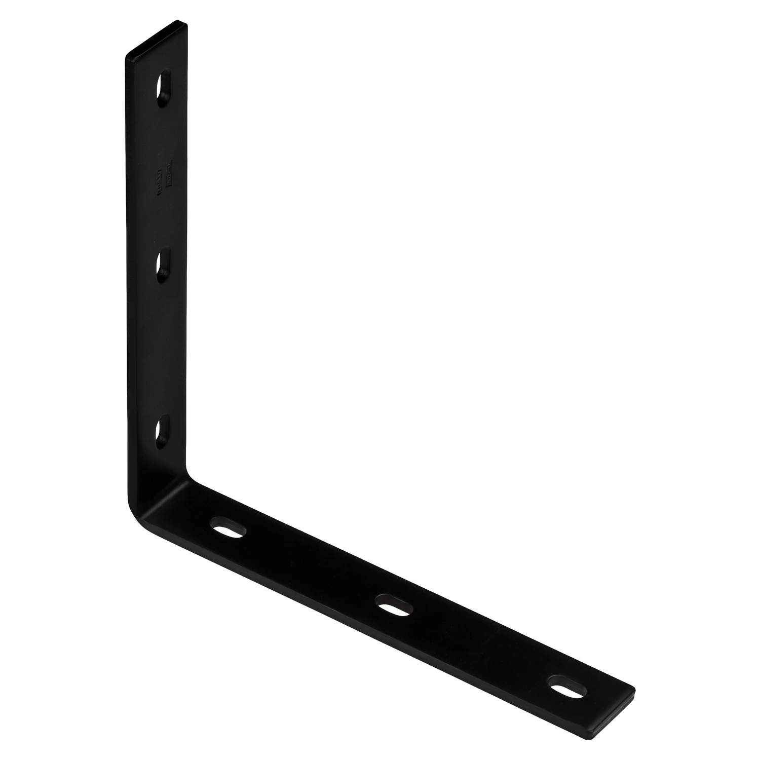 Black Steel Corner Brace, 10 and 1 Quarter Inches Length, Heavy Duty
