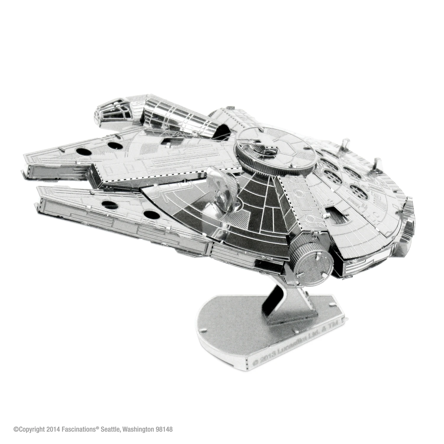 Metal Earth Star Wars Millennium Falcon 3d Model Kit - Silver