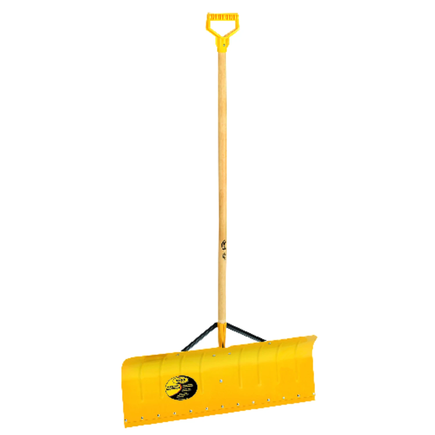 Braced Snow Shovel/Pusher, Heavy-Duty Aluminum, 30-In.