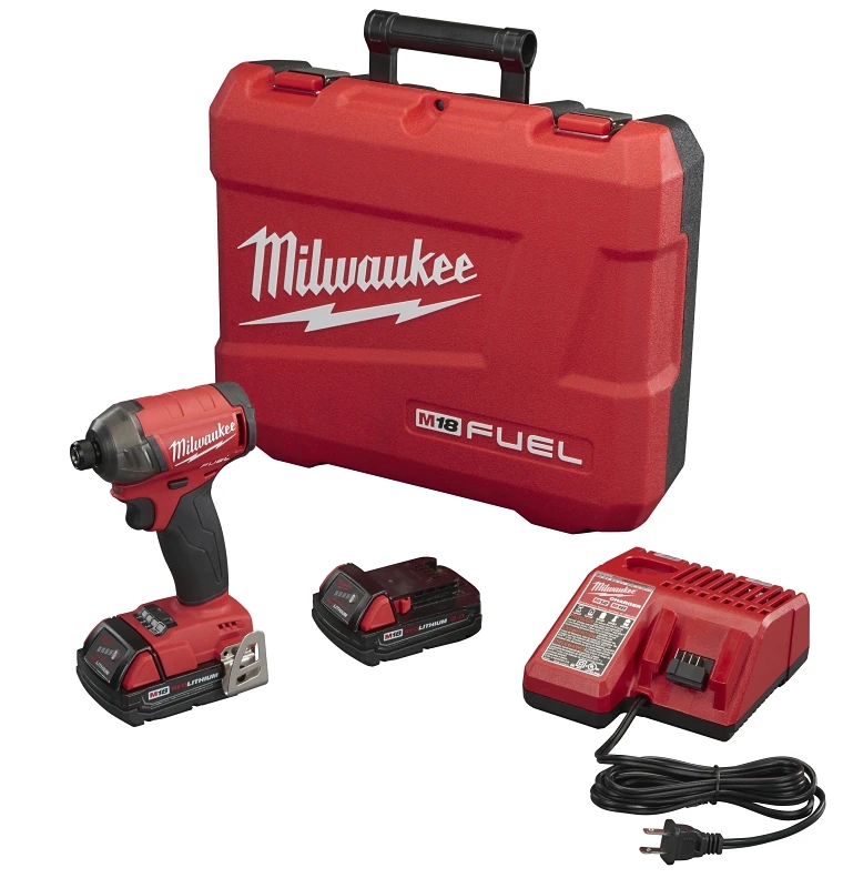 M18 Fuel Surge 1/4 In. Hex Hydraulic Cordless Impact Driver Kit With 2 Batteries