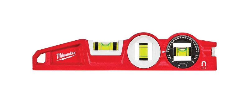 10 In. Aluminum Magnetic Torpedo Level With 360 Degree Locking Vial