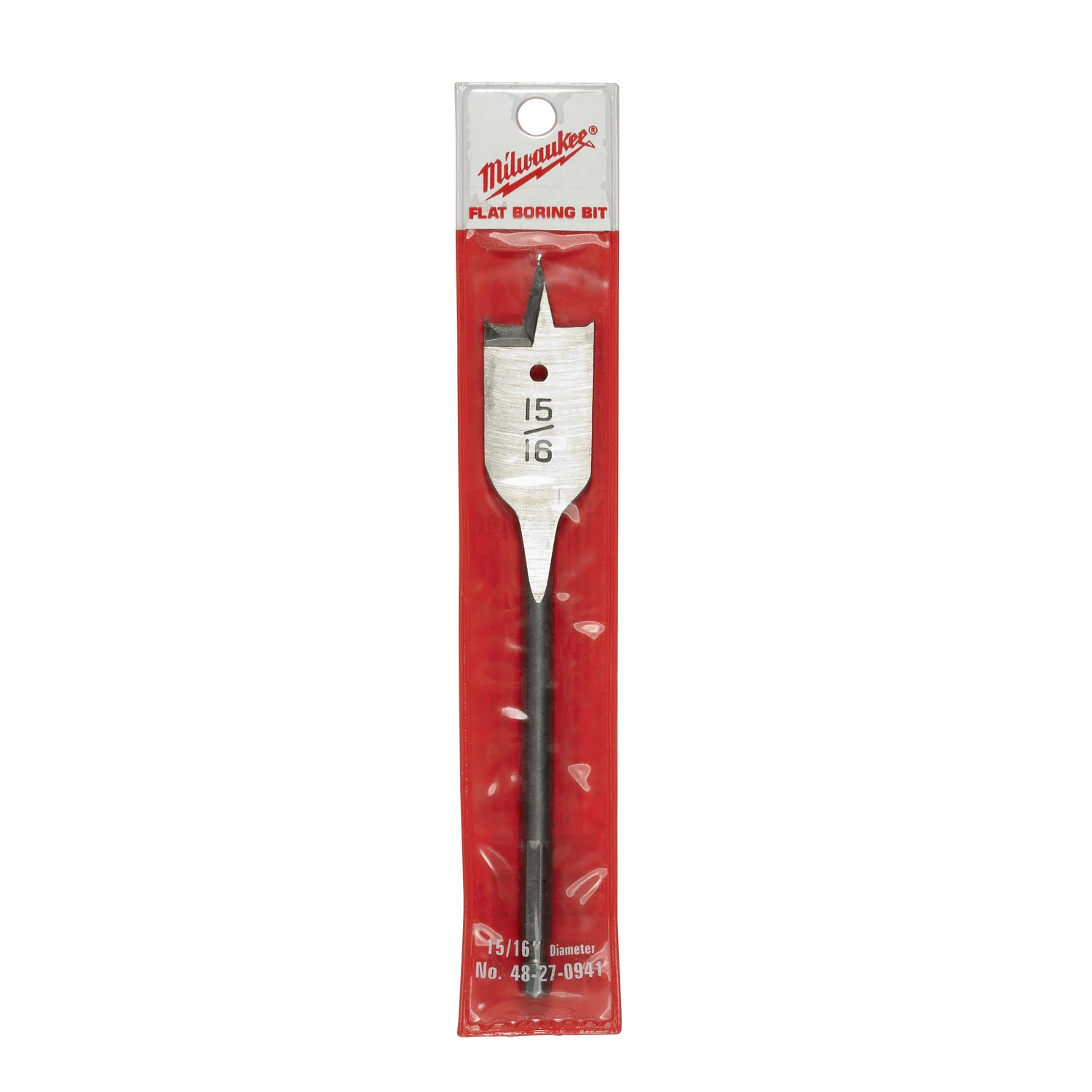 15/16 In. X 6 In. Flat Boring Spade Bit - High Carbon Steel