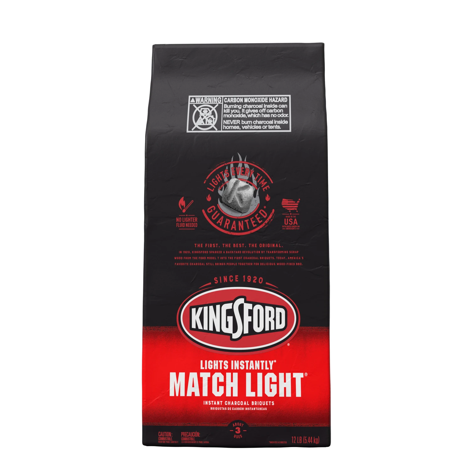 Match Light Charcoal Briquets, 12 Lb - Instant Lighting Charcoal