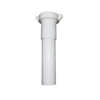 1-1/2 Inch X 8 Inch White Slip Joint Dishwasher Tailpiece With 7/8 Inch Outlet