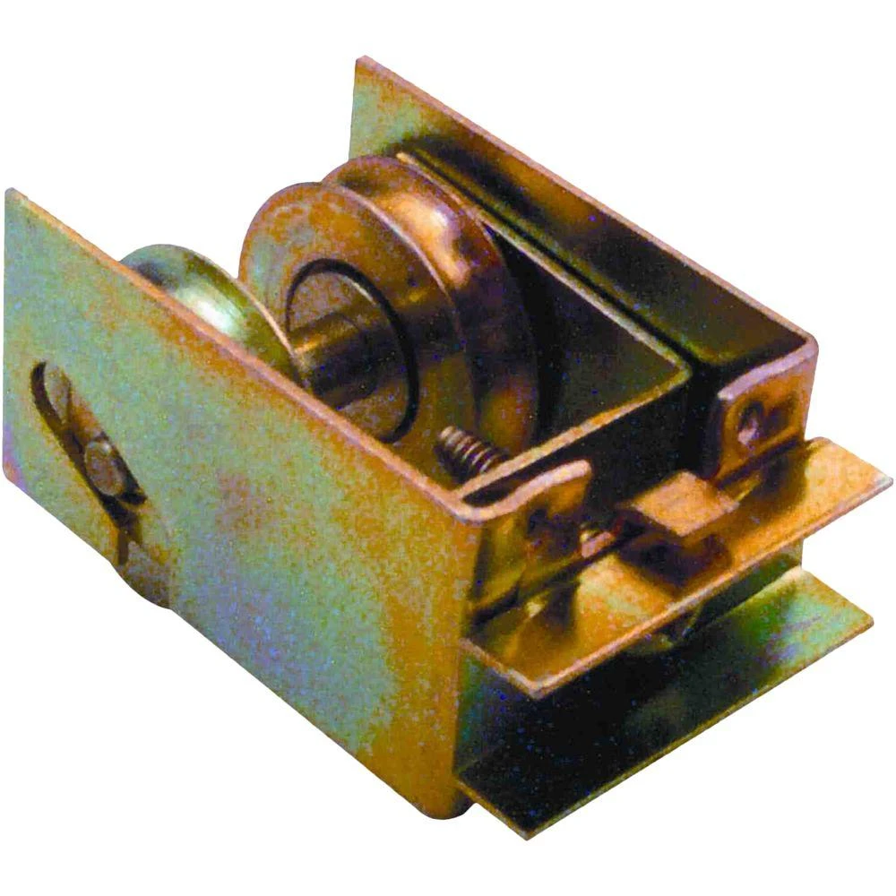 1-1/4 Inch Steel Ball Bearing Sliding Door Dual Roller Assembly Model D 1548