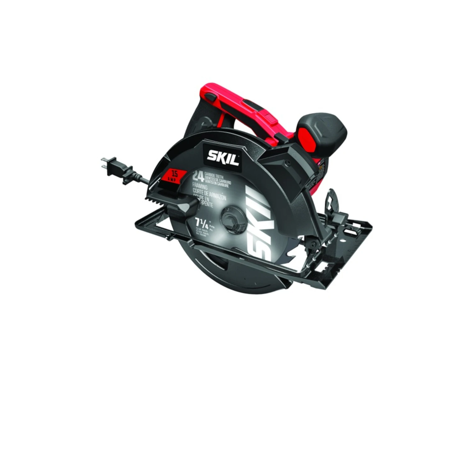 7-1/4 In. 15-amp Corded Circular Saw With Laser Guide And Carrying Bag