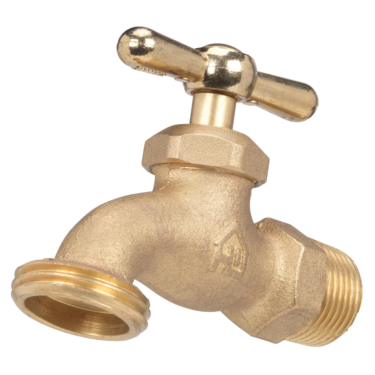 1/2 In. Mip X 3/4 In. Mht Brass Hose Bibb Valve Vhbstdc3