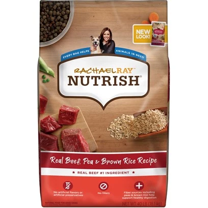 Real Beef, Pea & Brown Rice Recipe Dry Dog Food, 28 Lb. Bag