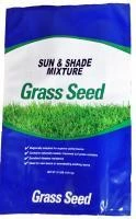 Grass Seed, Sun & Shade Mix, 50 Lbs., Covers 20,000 Sq. Ft.