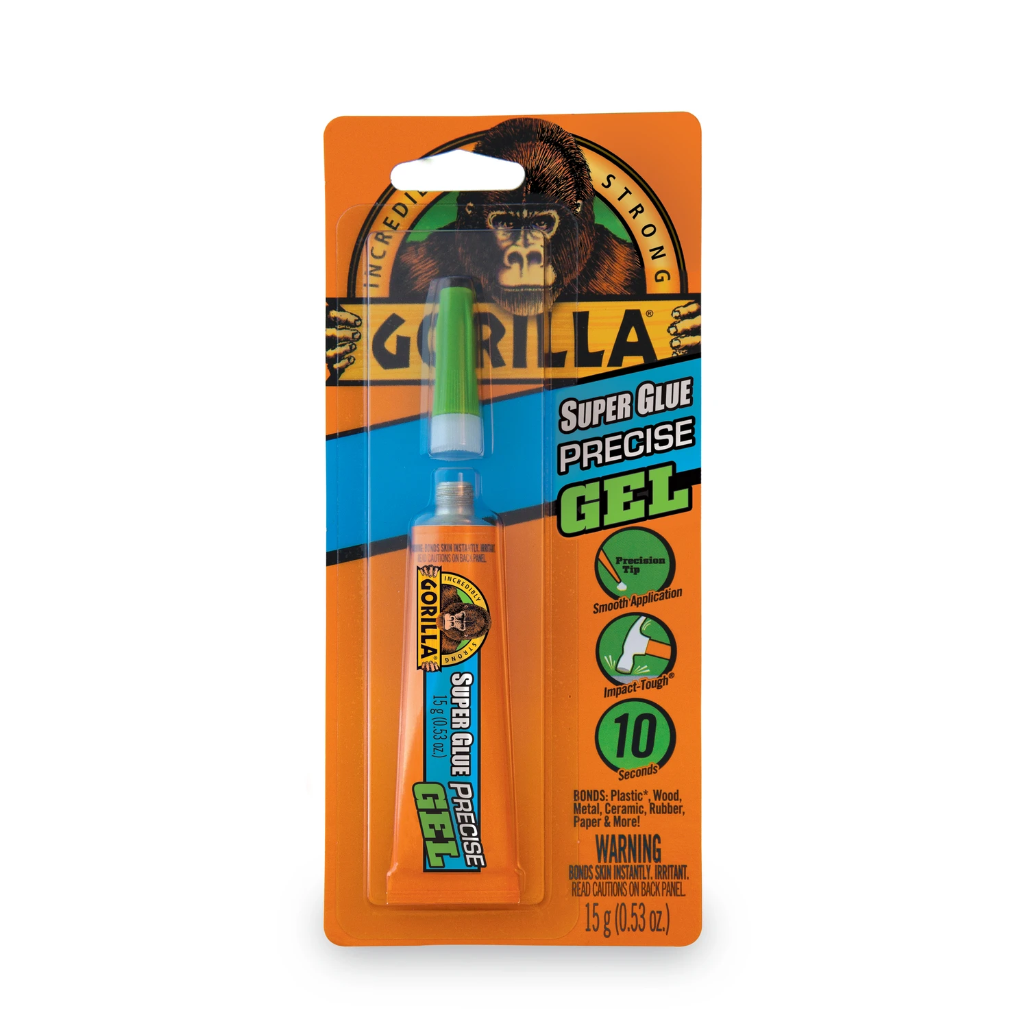 0.53 Oz. Super Glue No Drip Gel - High Strength Adhesive For Multiple Surfaces