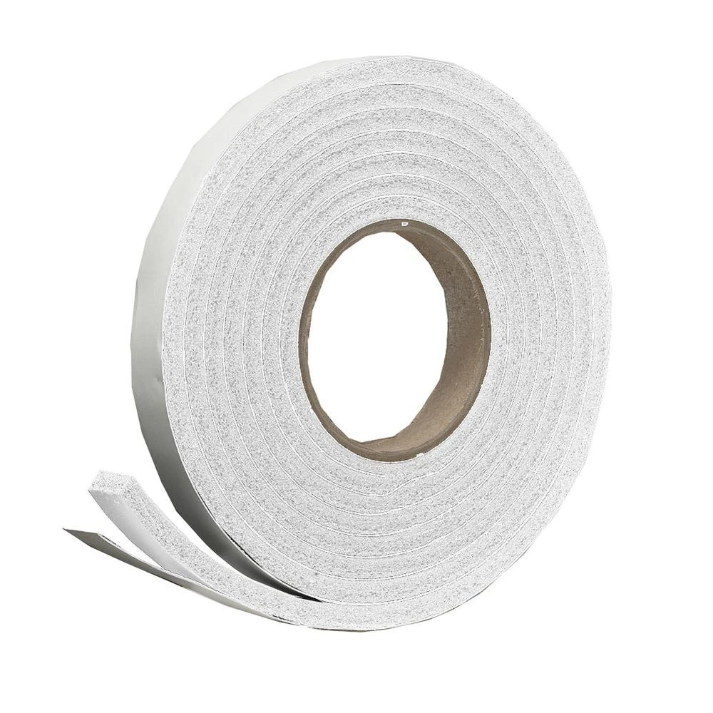Rubber Foam Weatherseal Tape, 3/8" W X 5/16" T X 10' Long