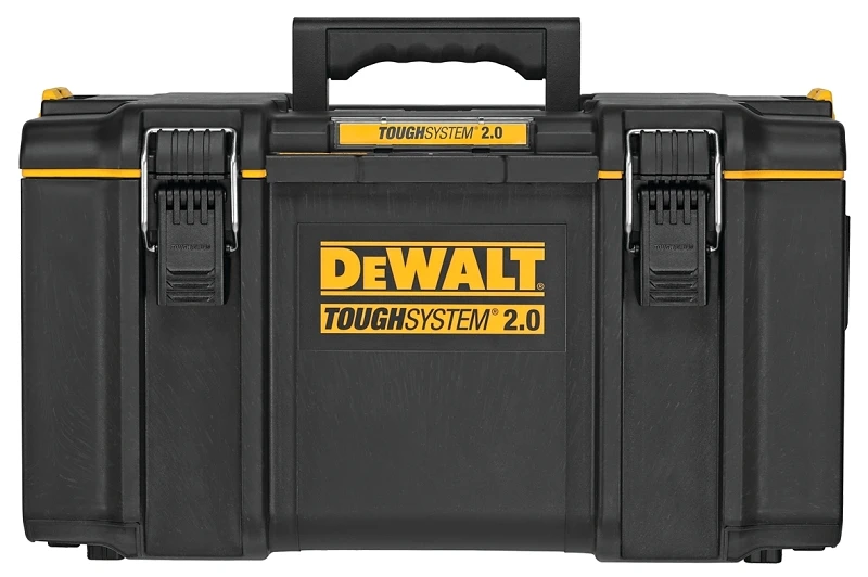 Large Tool Box, 110 Lb. Capacity, Black/yellow