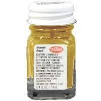 Craft 0.25 Ounce Metallic Enamel Brush Paint In Gold For Crafts