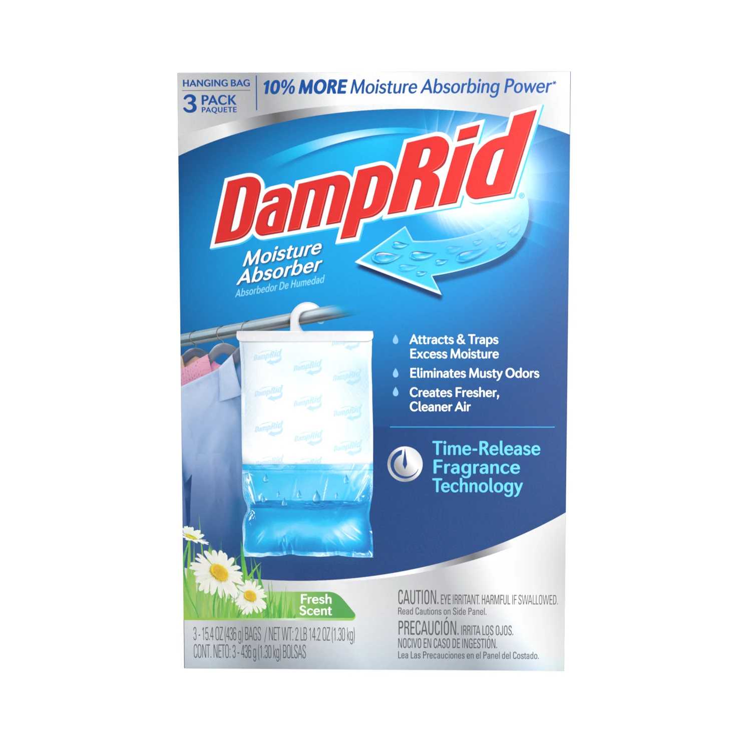 DampRid Hanging Moisture Absorber Fresh Scent 15.4 oz 3 pk