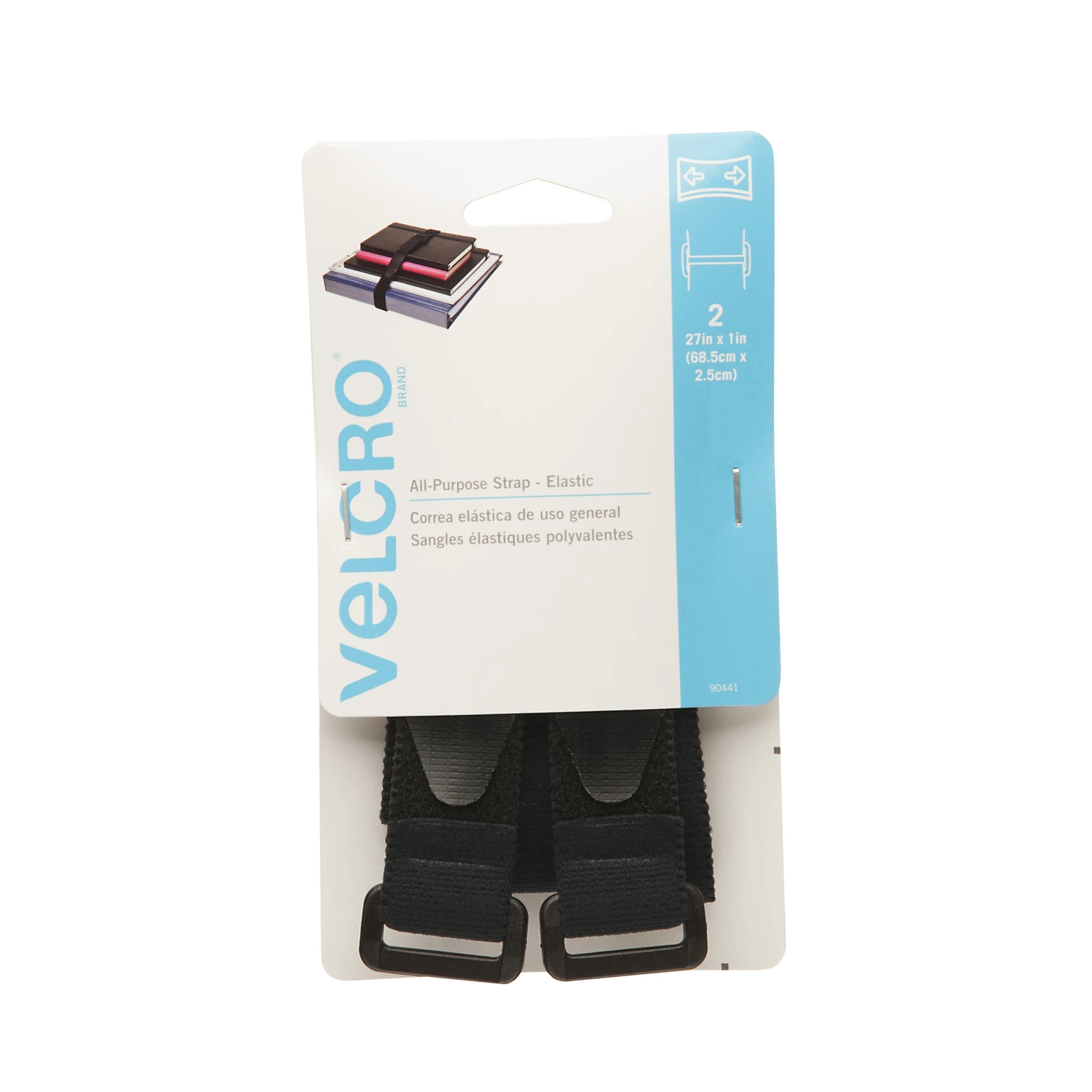 2PK1X27BLK VELCRO STRAP