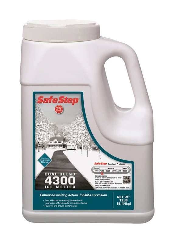 Dual Blend 4300 Ice Melt Granule, 12 Lb Jug - Magnesium & Sodium Chloride