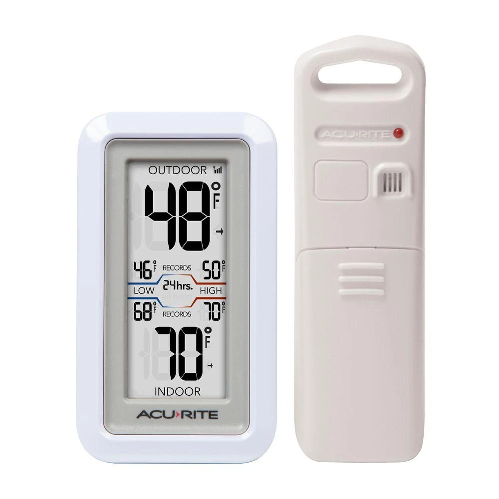 Acu-rite Digital Thermometer With Indoor/outdoor Sensor - Model 02049