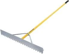 Aluminum Asphalt Lute Rake, 36-inch Head, 82-inch Handle, Model 56036