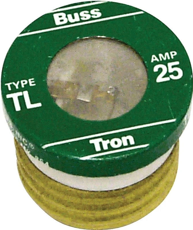 Cooper Bussmann TL-25 Tron Time Delay Plug Fuse Tl 25 Amp Pack Of 4