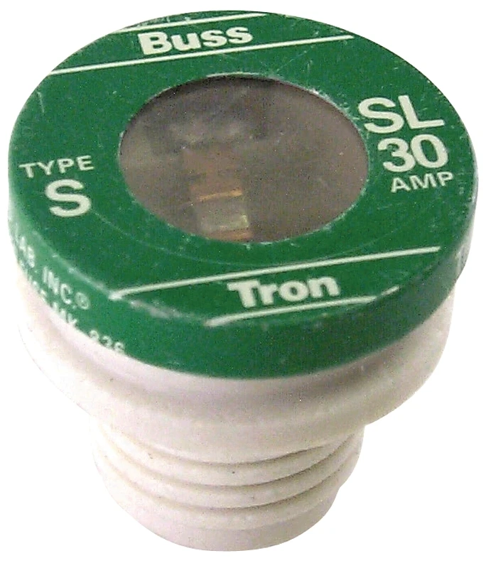 Sl-30 30 Amp Time Delay Plug Fuse With Rejection Base, 125v